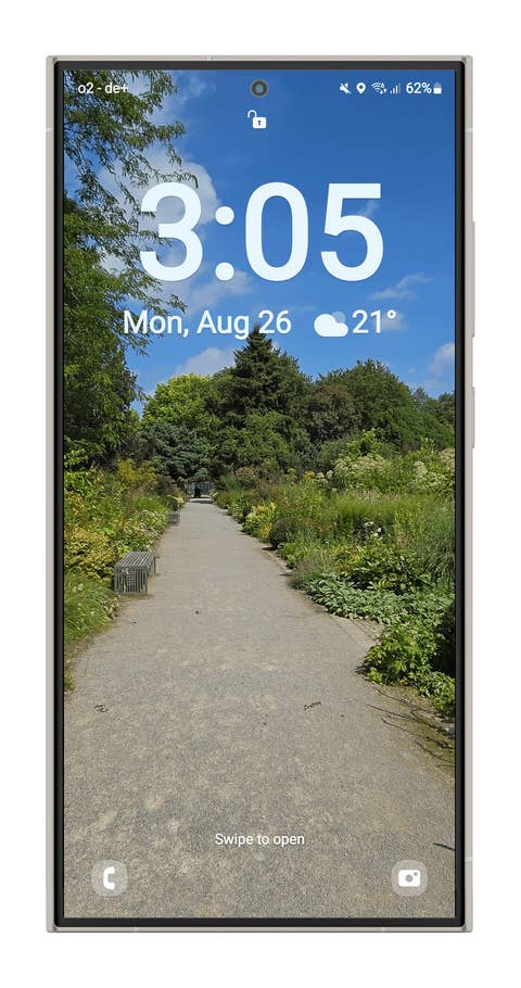 One UI 6 screenshot: Setting up real-time weather wallpapers