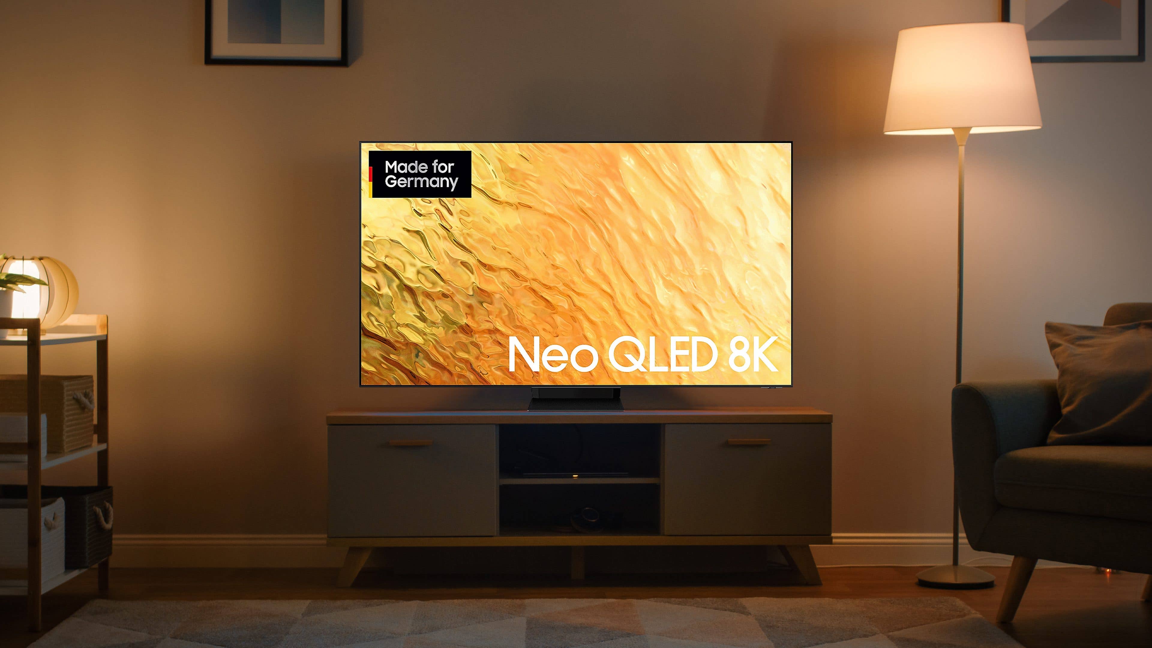 Samsung Neo QLED TV in einem Wohnzimmer