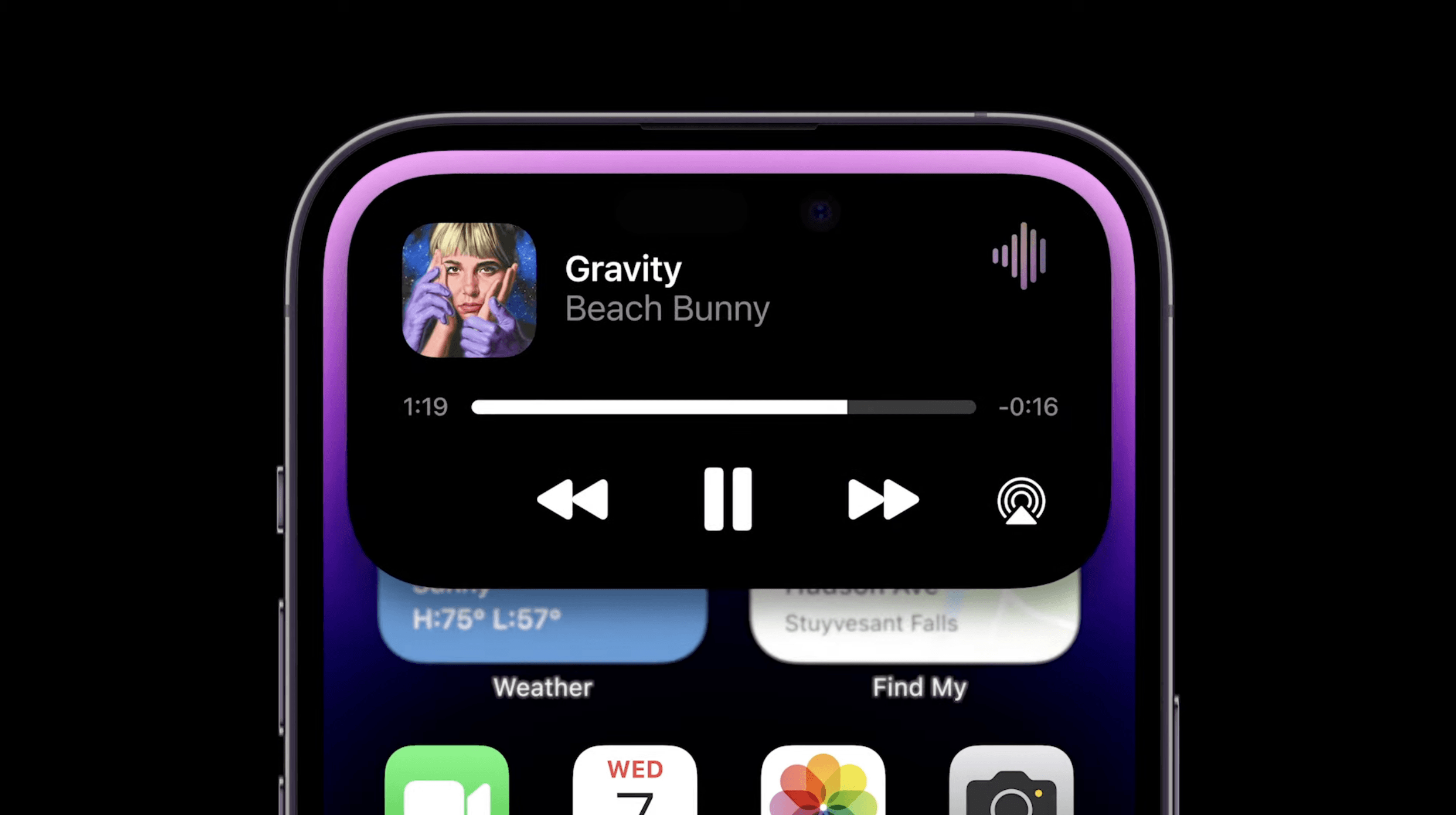 Apple iPhone 14 Pro Max with its Dynamic Display.