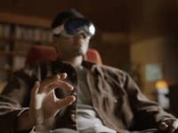 Apple Vision Pro hand controllers in detail