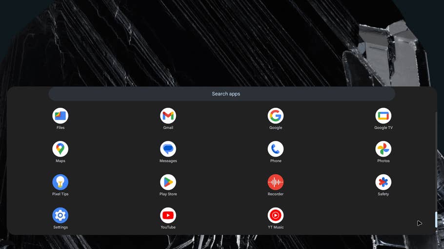 Android desktop mode screenshots