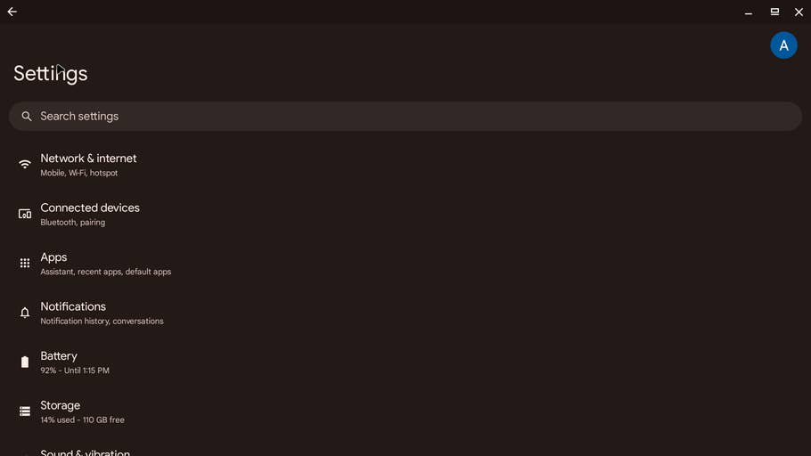 Android desktop mode screenshots