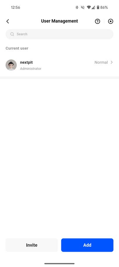 Screenshots from the Ugreen NAS mobile app