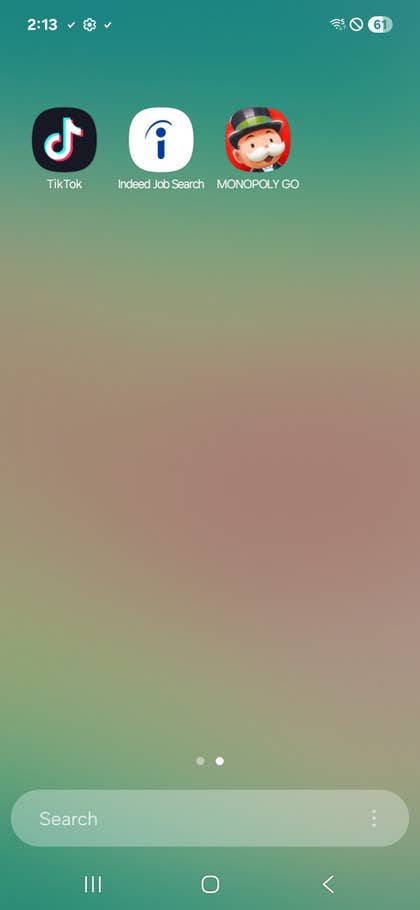 Home screen of a Samsung Galaxy A26 smartphone displaying various app icons.