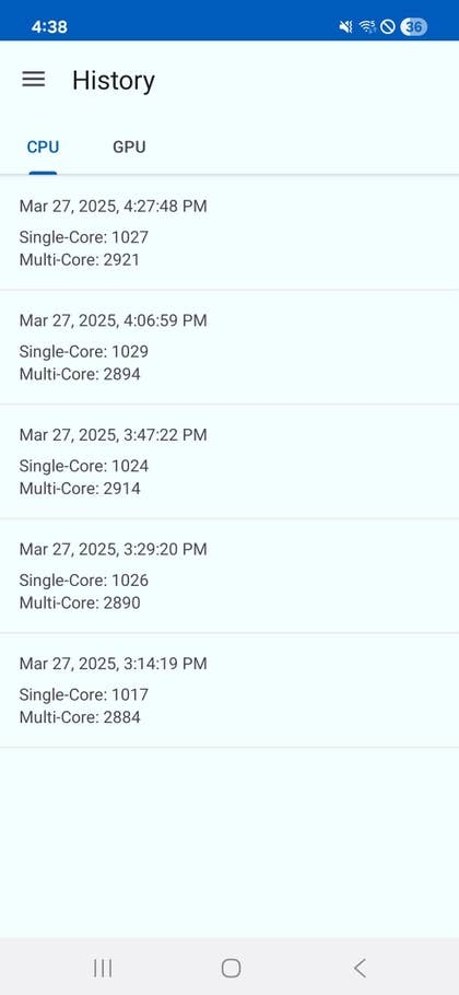 Geekbench test results for Samsung Galaxy A26 showing CPU single-core and multi-core scores.