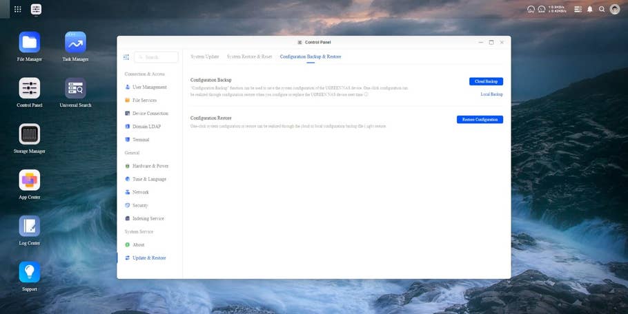 UGOS Pro Control Panel