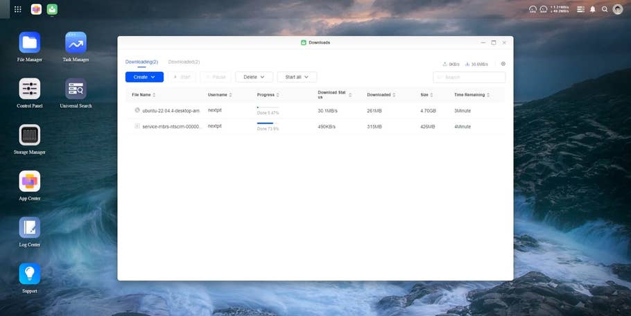 UGOS Pro Download Manager