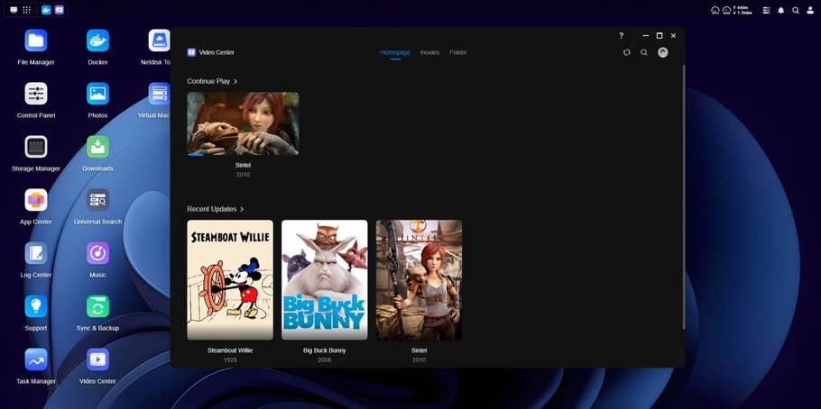 Screenshots from Docker services installed on the Ugreen NAS