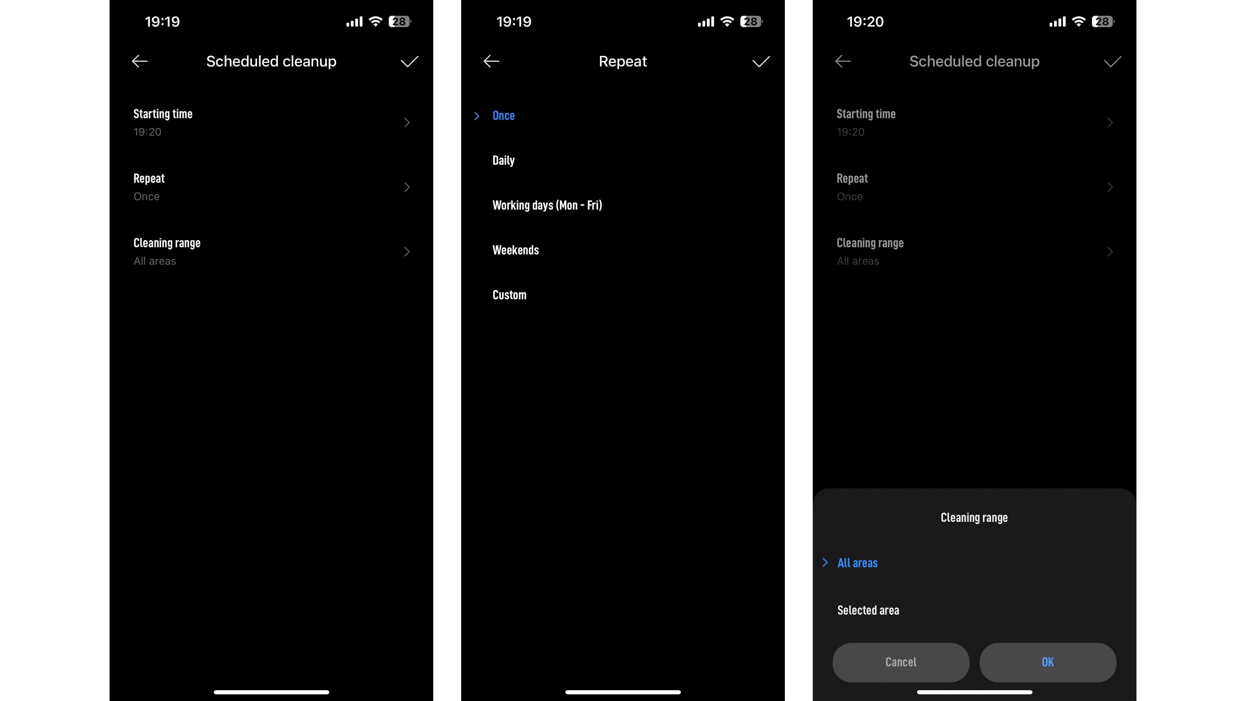 Xiaomi S10+ Home app