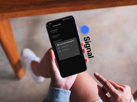 Signal group chats: How to determine who can send messages