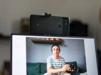 Turn smartphone into webcam via DroidCam app for iPhone and Android