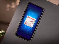 Samsung Galaxy XCover 7 Pro smartphone displaying Snapdragon 7s Gen 4 on a dark background.