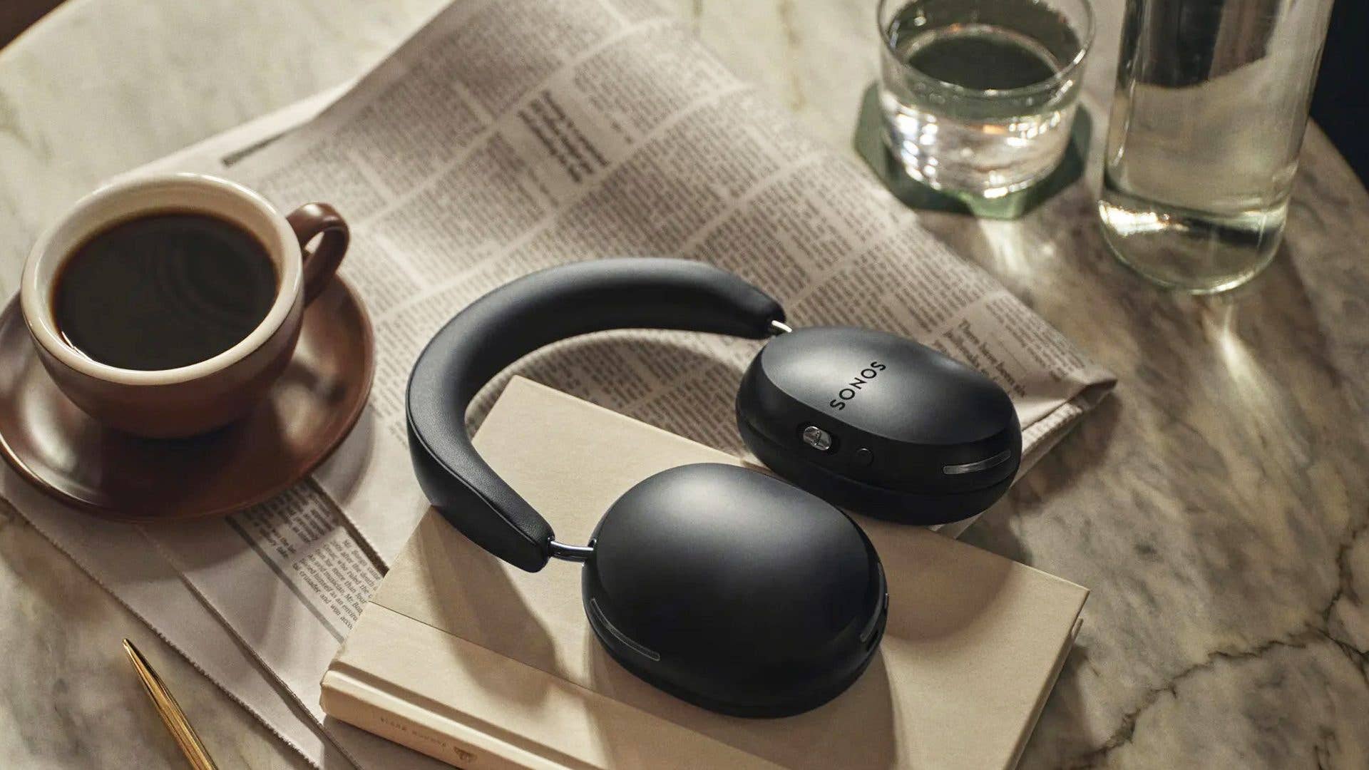 The Sonos Ace over-ear ANC Bluetooth headphones come in black and white colorways.