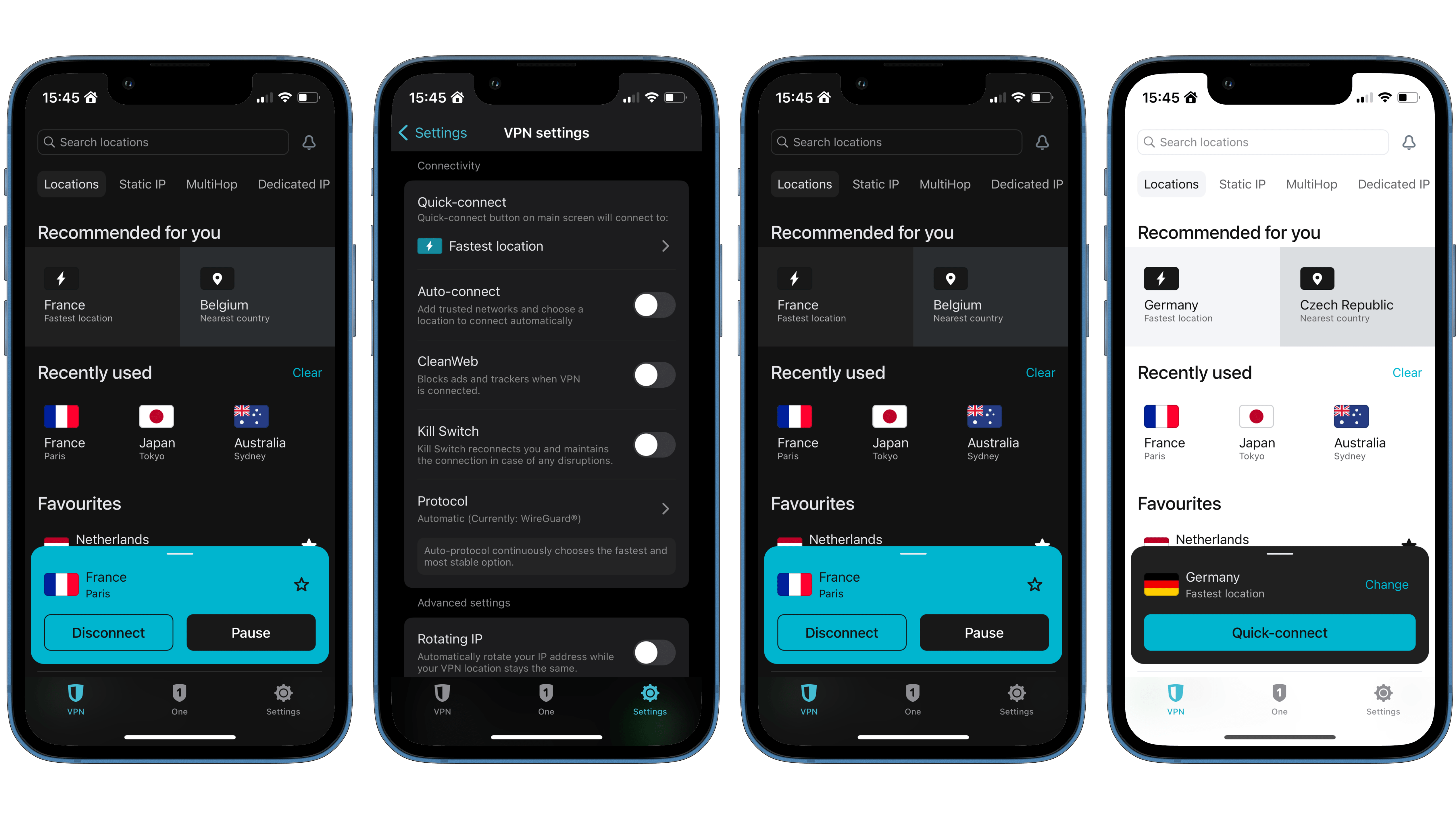 Surfshark's mobile app is impressive.