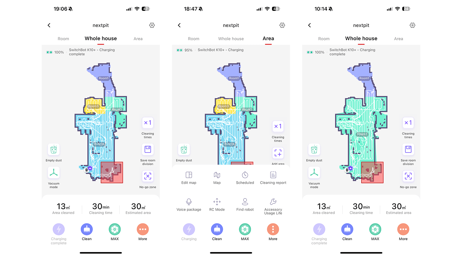 SwitchBot K10+ Screenshot