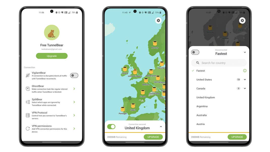 Top 5 apps - Tunnelbear VPN Screenshots