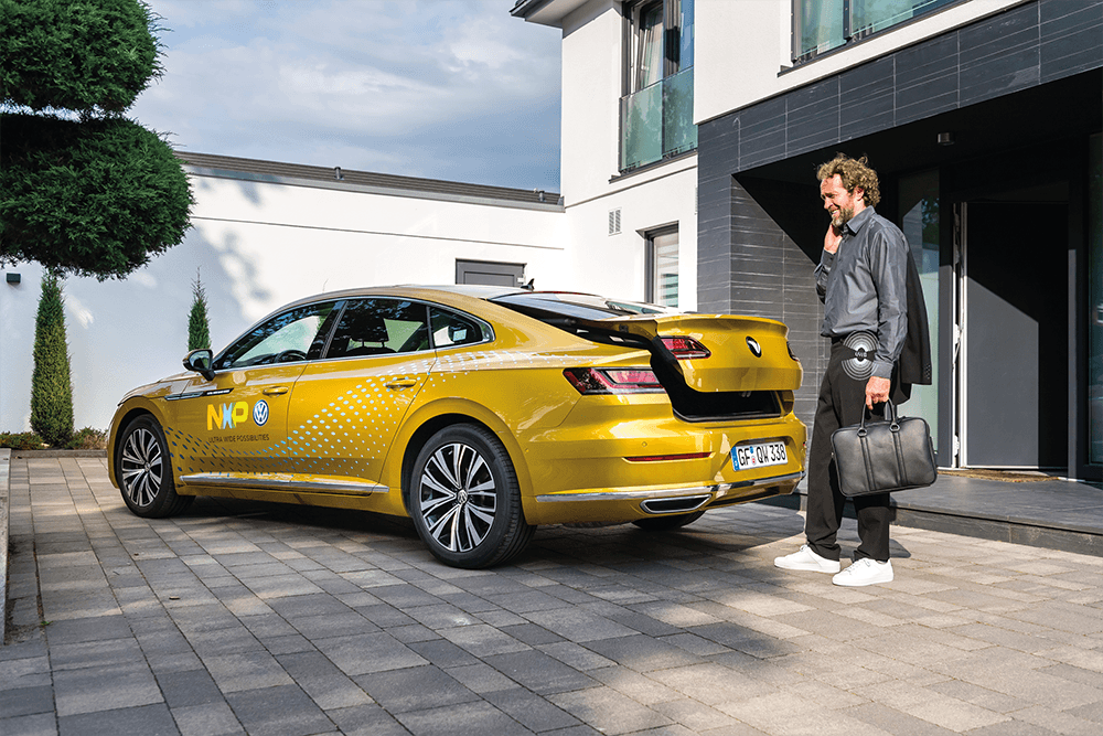 Volkswagen concept vehicle with UWB features