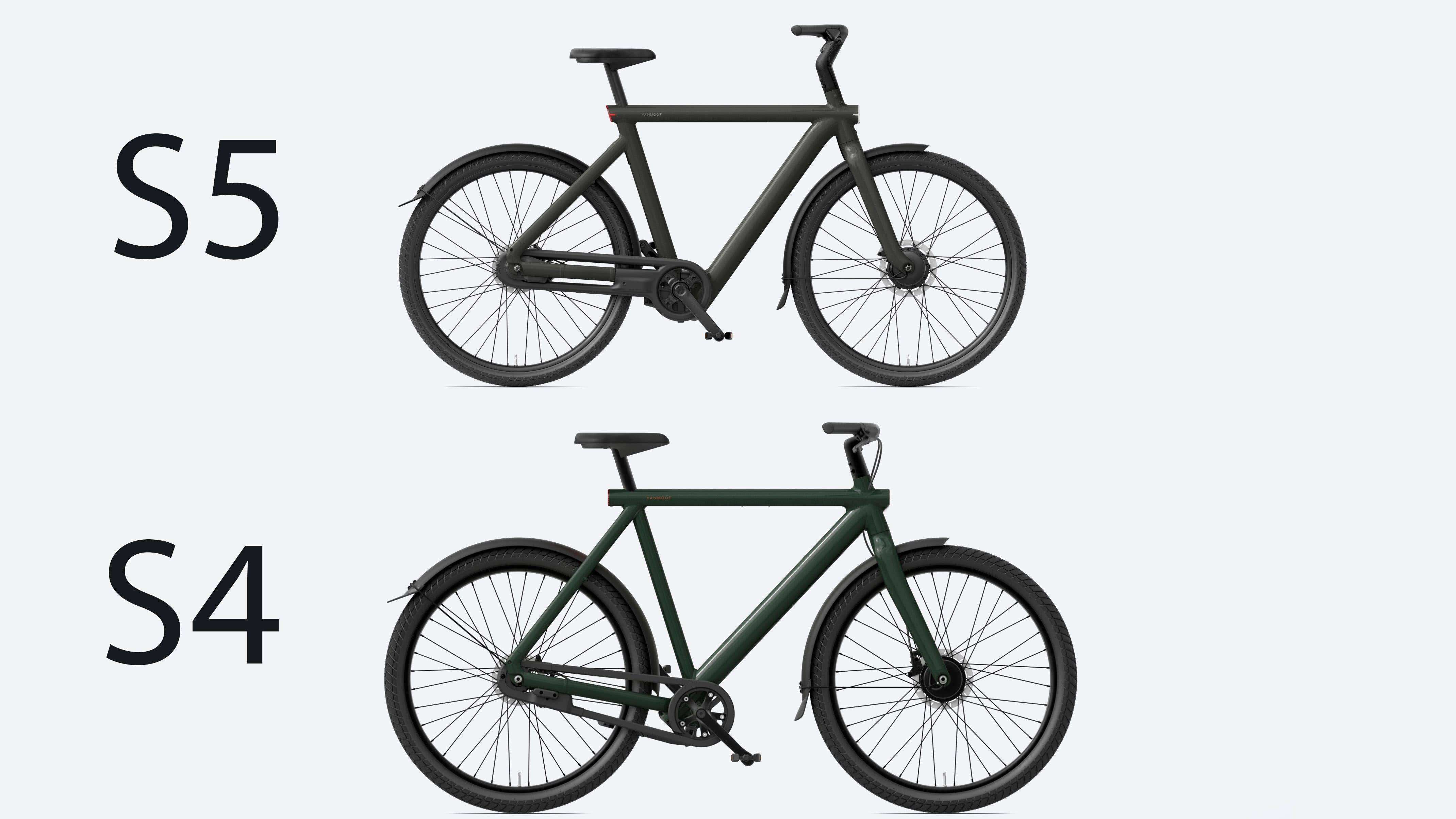 VanMoof S5 and S4 compared