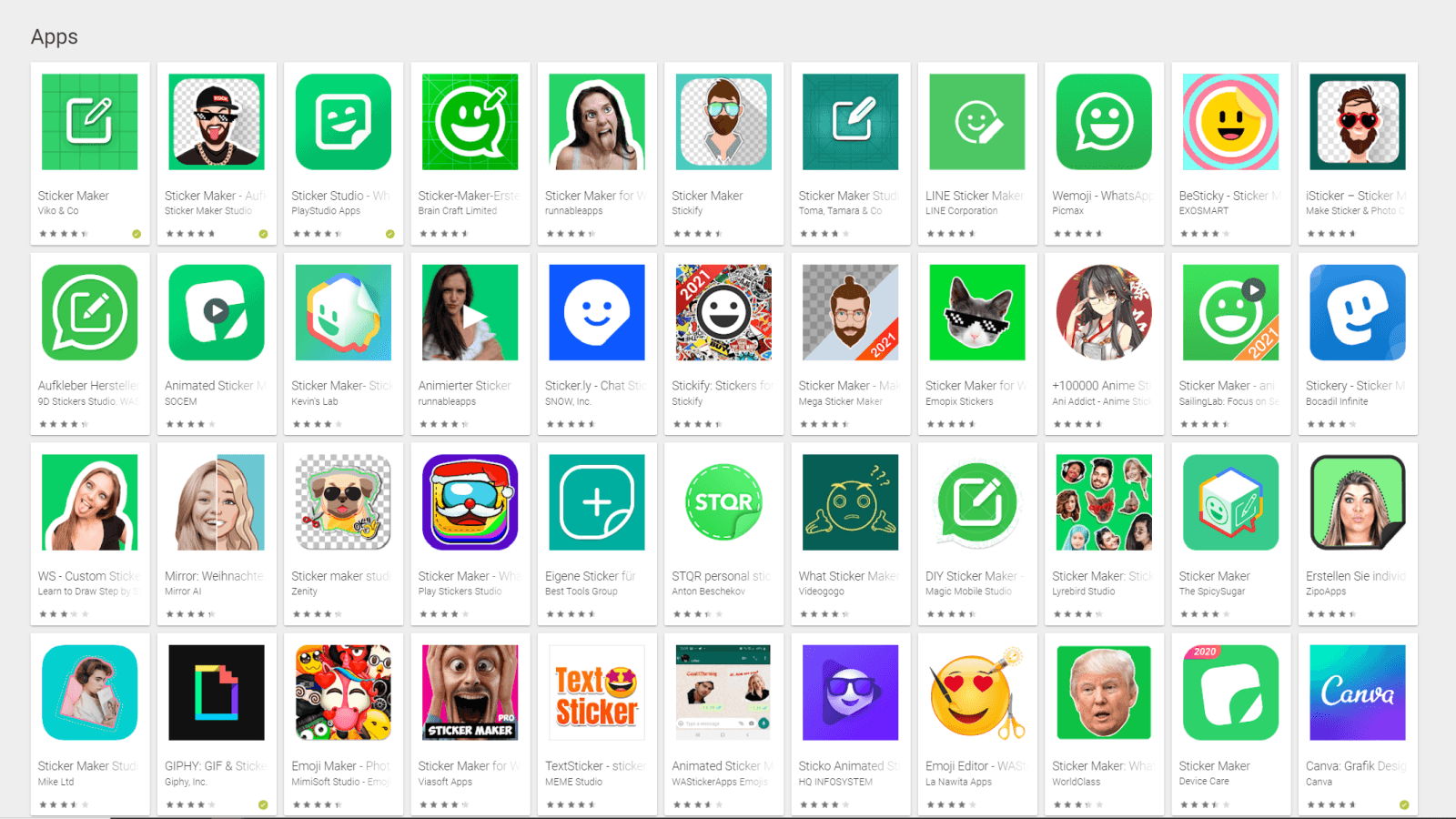 WhatsApp Sticker Apps Android