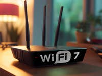 Wi-Fi Router on a living room