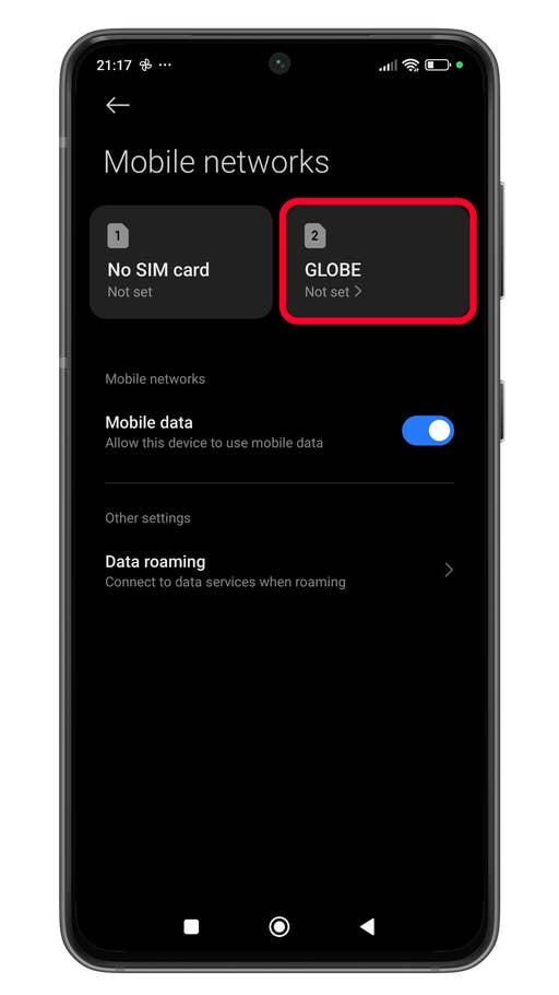Xiaomi HyperOS connection settings
