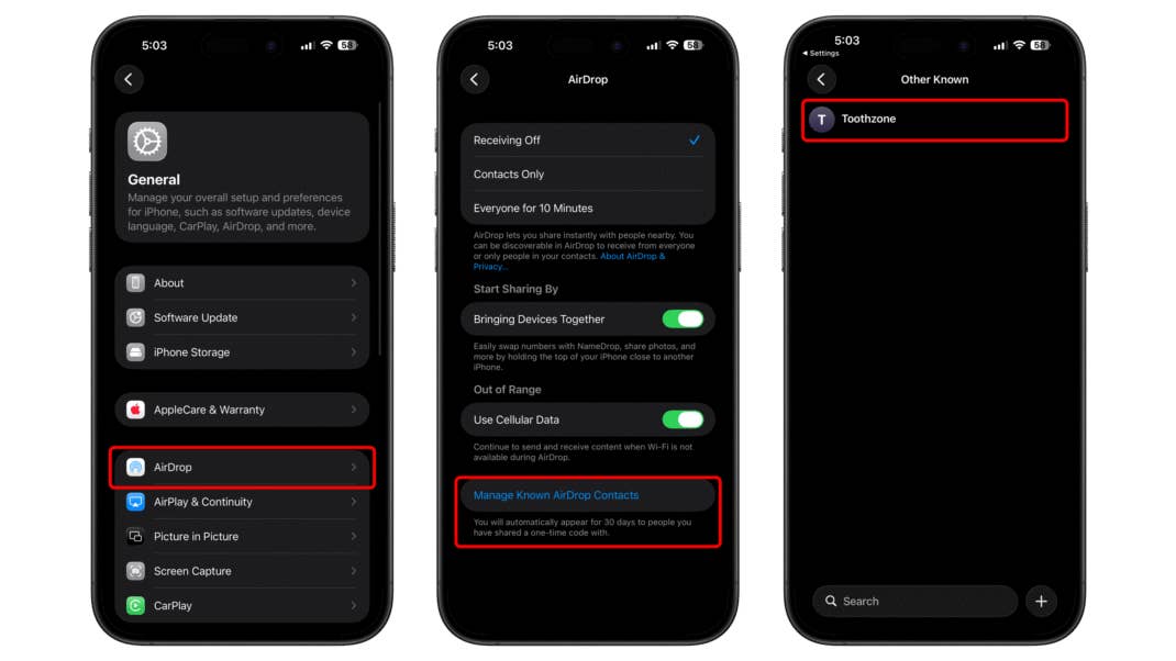 iOS 26.2 AirDrop Send Files to Unknown Devices
