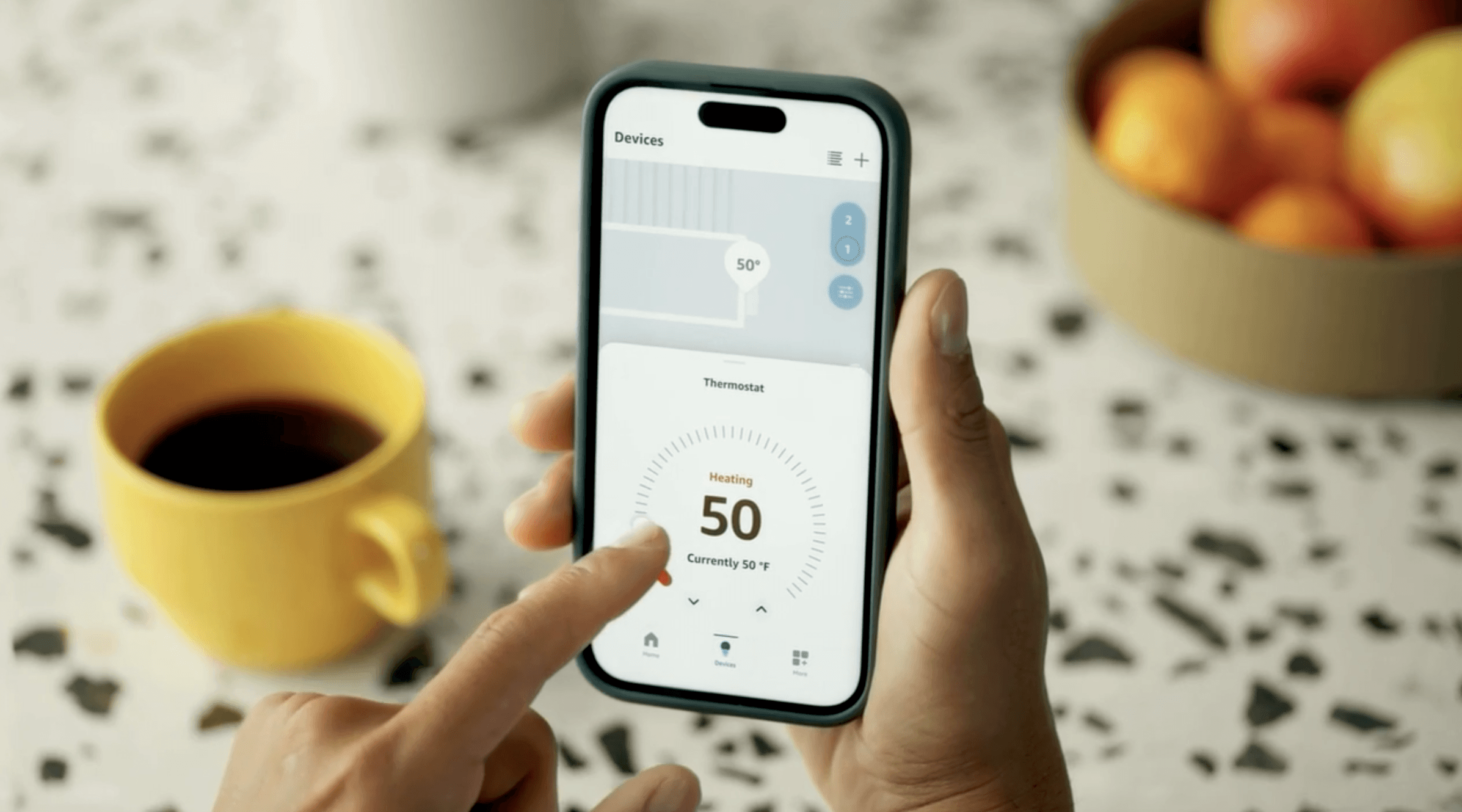 Amazon MapView with Thermostat Amazon MapView with Thermostat