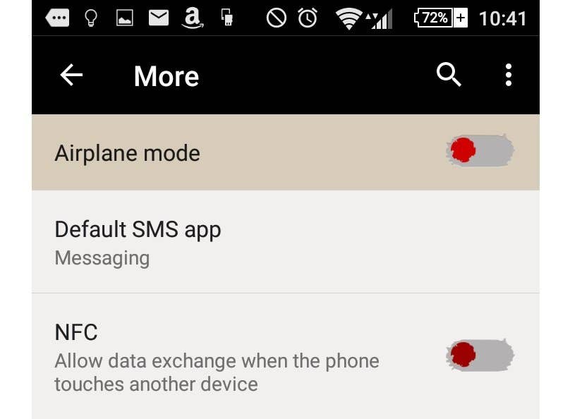 androidpit airplane mode screenshot