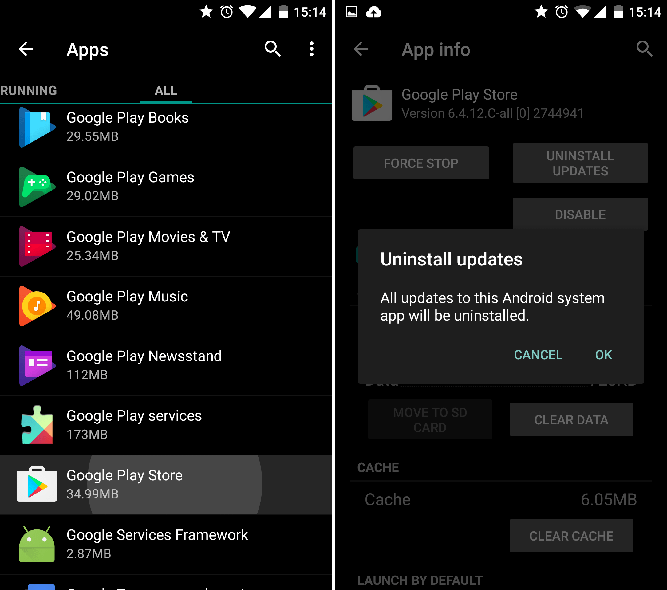 androidpit google play store uninstall updates