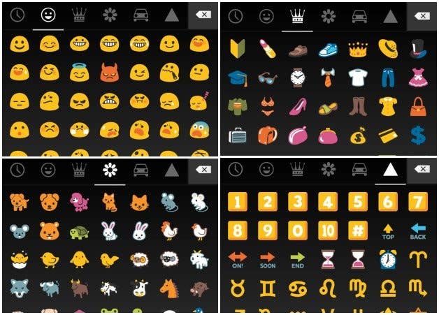 androidpit kitkat emojis