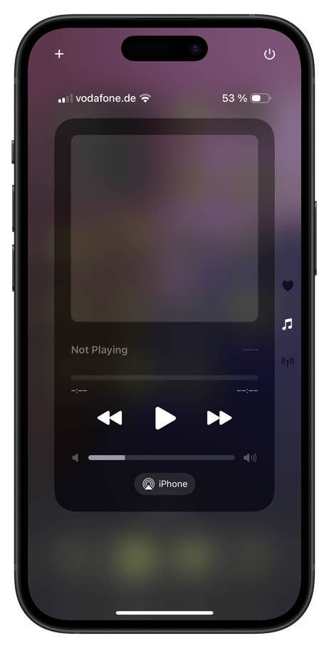 iPhone 16 Control Center (Page 2)