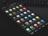 Smartphone with apps