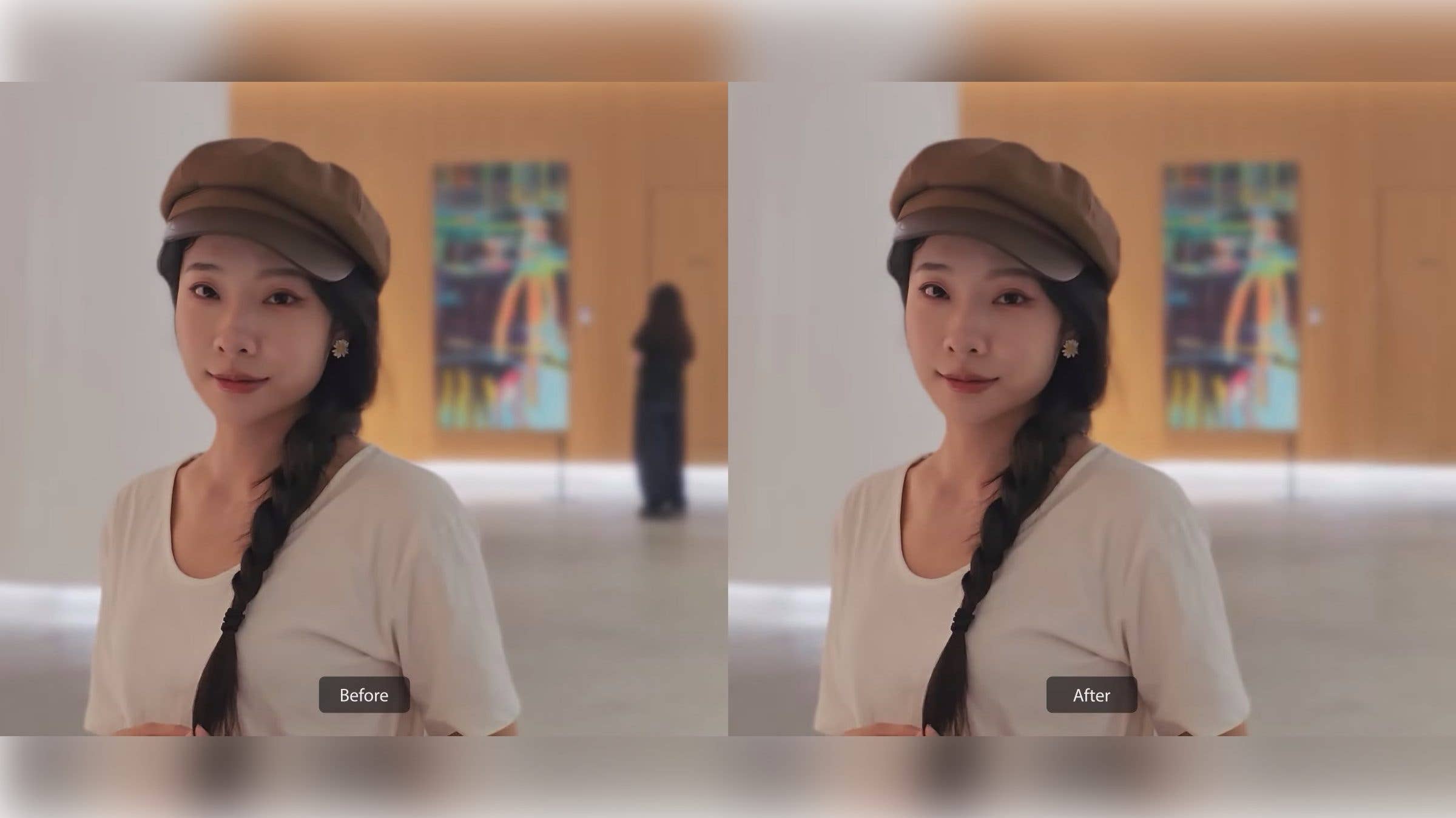 A close-up of a girl with dark makeup and braids, looking somber. A close-up of a girl with dark makeup and braids, looking somber.