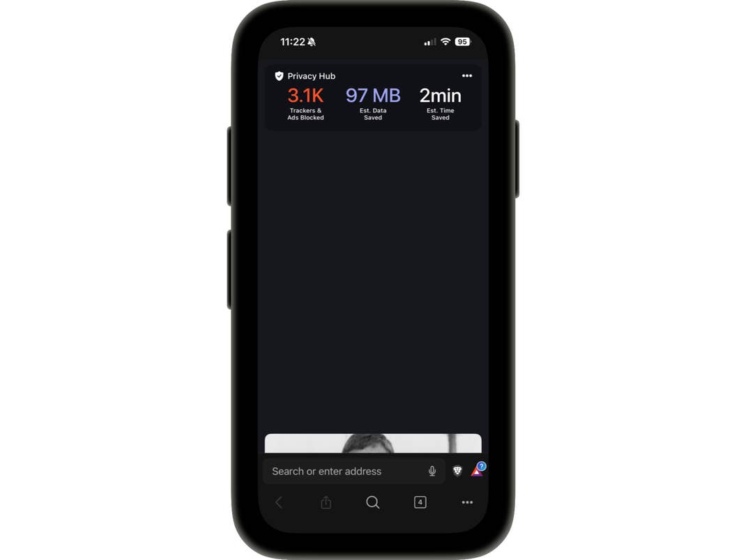 Startmenü des Brave Browser