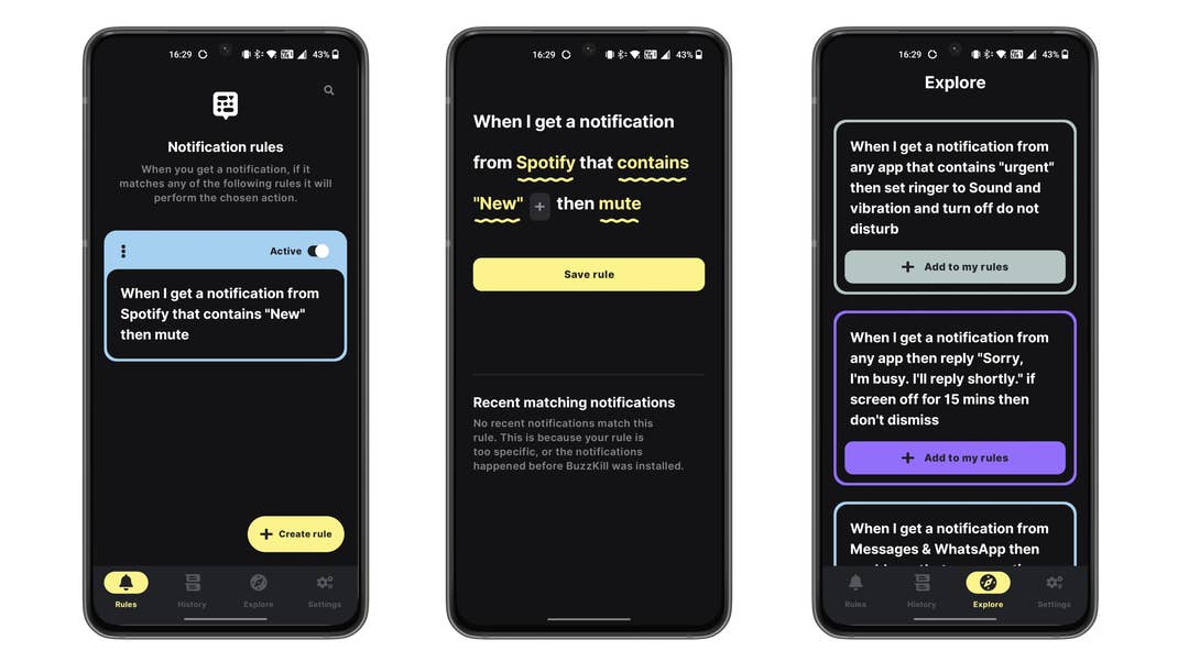 Top 5 apps - BuzzKill screenshots