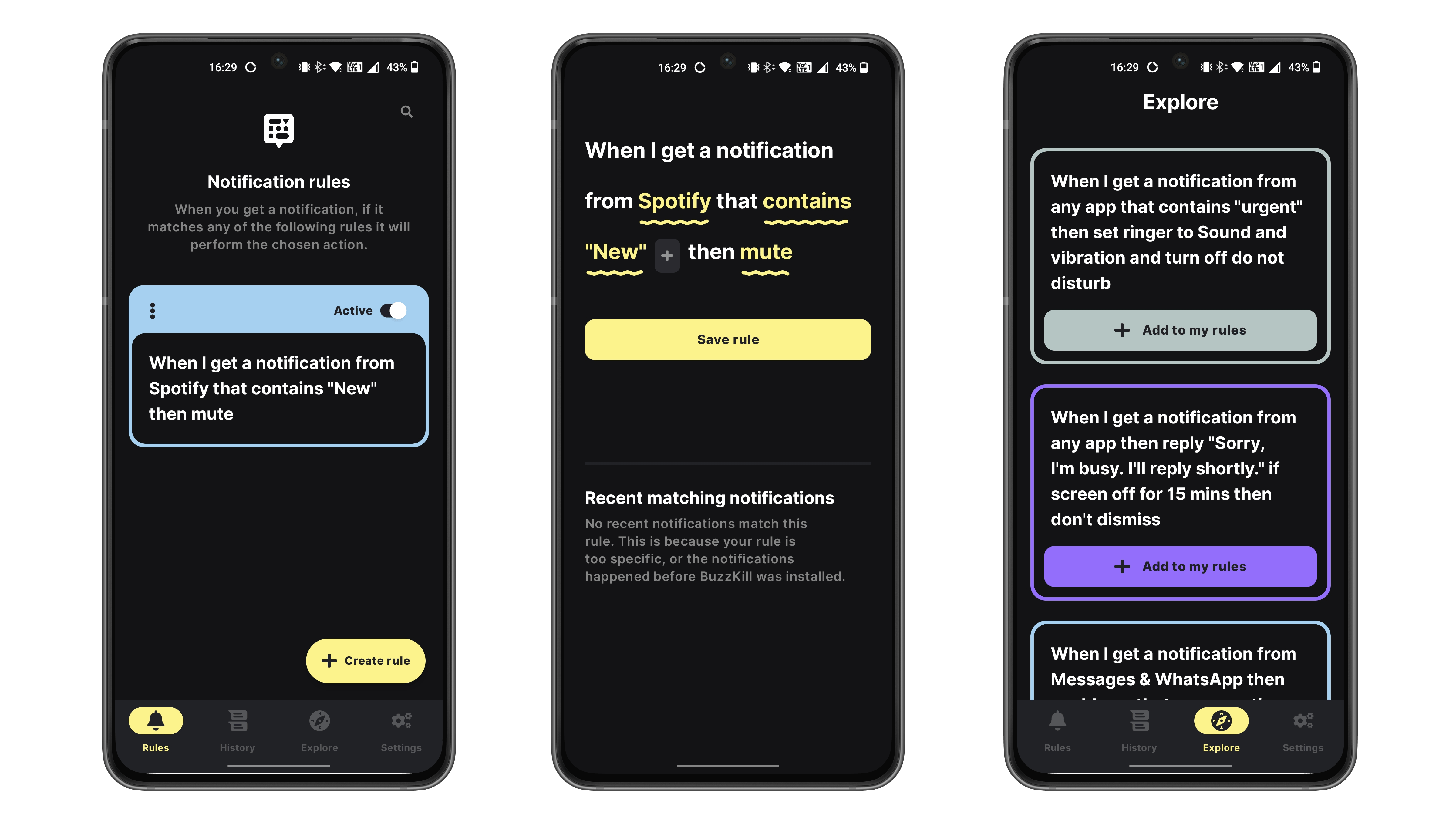 Top 5 apps - BuzzKill screenshots