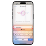 Start typing your genmoji description and wait for the custom emoji to be generated. A smartphone screen showing a text input for creating a new emoji labeled u0027Dancing peanutu0027.
