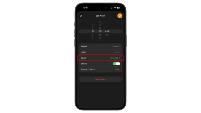 Choose an alarm and tap on Sound. iOS guide fixing silent iPhone alarms