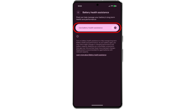 Enable Battery health assistance. Android Tips and Tricks Battery Extend Saver Mode Pixel Phone