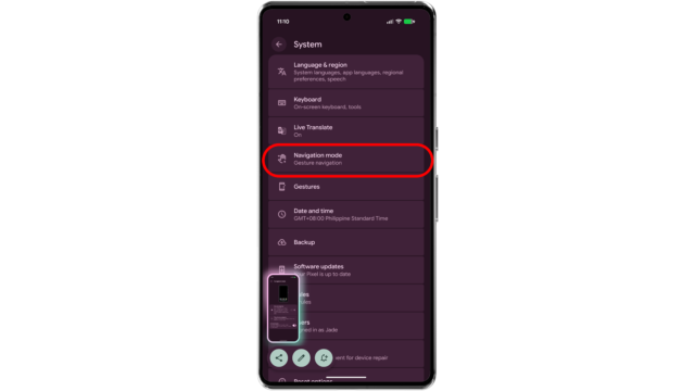 Go System > Navigation mode. Android Navigation Mode Button Gesture