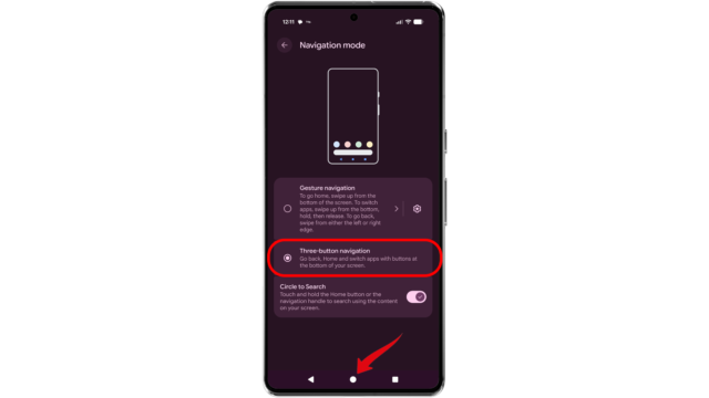 Select Button mode to bring back the navigational buttons. Android Navigation Mode Button Gesture