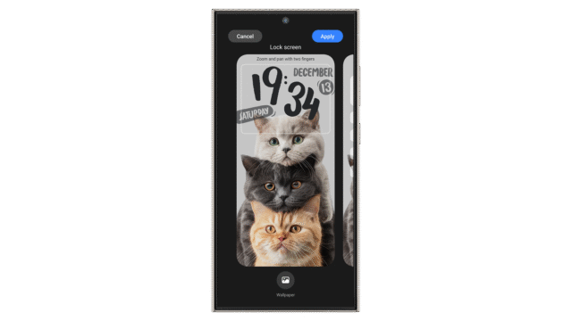Tap on the clock widget to customize and choose a different style. Xiaomi HyperOS 3 lock screen and wallpaper customizations