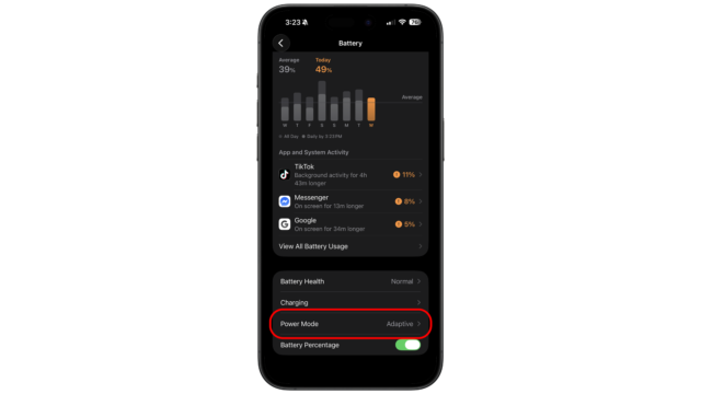 Scroll down and select Power Mode. iOS Tips and Tricks Extend Battery Life iPhone
