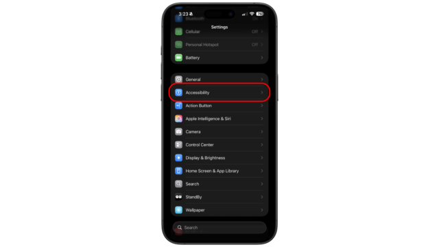 Go to Accessibility in your iPhone's Settings. iOS iPhone Tips Tricks Reduce Liquid Glass Transparency Disable