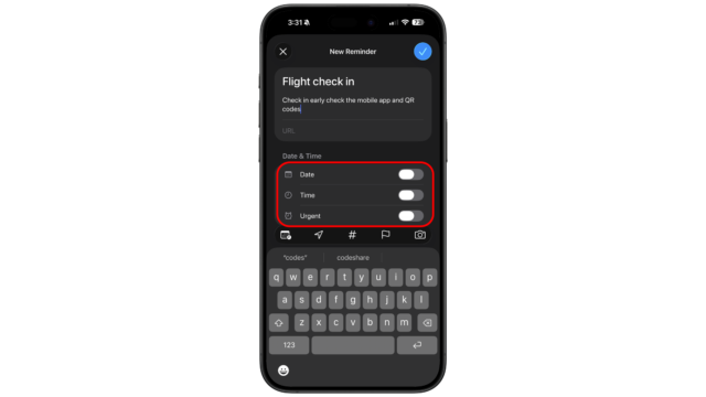 iOS tips and tricks create alarms with Reminders