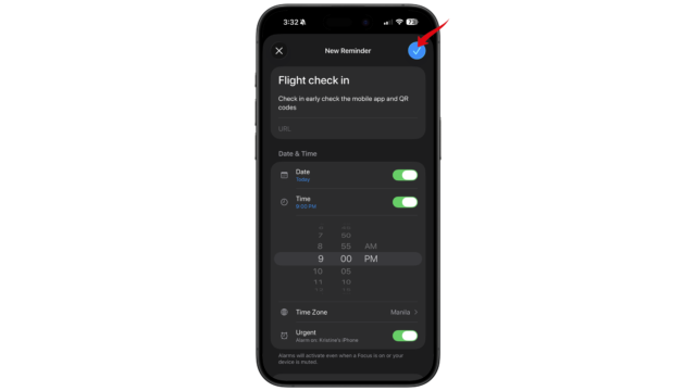 iOS tips and tricks create alarms with Reminders
