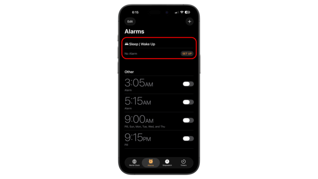 In the Clock app, tap on the Sleep schedule. iOS guide fixing silent iPhone alarms
