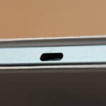 The USB-C portu0027s location bothered me immensely! Close-up of the Xiaomi Pad 7 with a USB-C port and speaker holes.