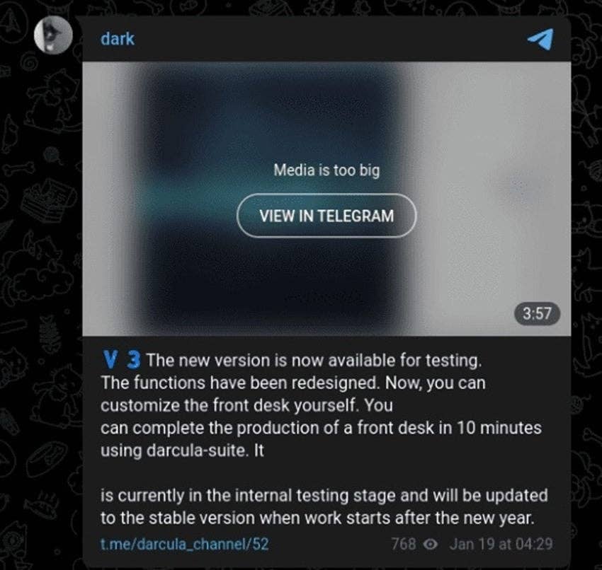 Darcula 3.0 PhaaS phishing platform.
