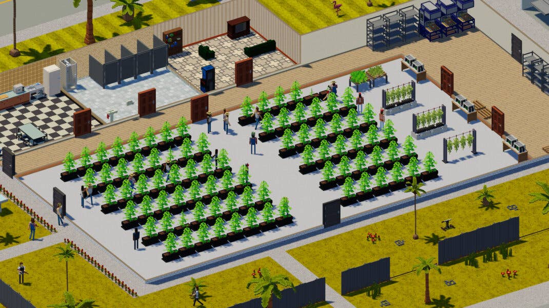 The real product is being sold in the back.